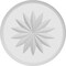 Ekena Millwork Standard Grayson Flower Rosette With Rounded Edge, 4"W x 4"H x 1/2"P ROSP040X040X050GRY11 - alternate 4